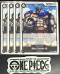 4x One Piece OP05-090 C Riku Doldo III - ENG - Play Set - Regular - TCG - NM/M