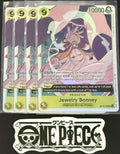 4x One Piece OP13-108 SR - Jewelry Bonney - EN - Foil - Play Set - TCG - NM/M