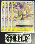 4x One Piece OP06-104 R Kikunojo - ENG - Regular - Playset - TCG - NM/M