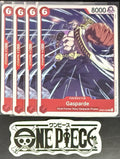 4x One Piece OP06-005 C Gasparde - English - Regular - Playset - NM/M