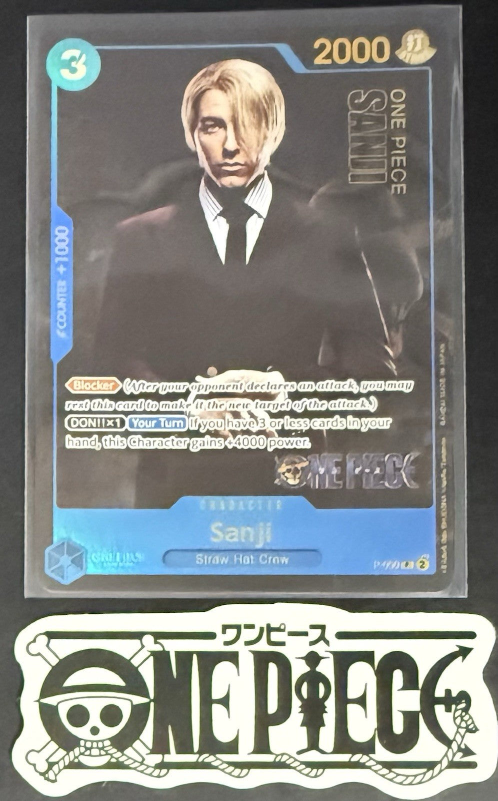 One Piece P-050 P Sanji - English - Play Set - Live Action - TCG - NM/M