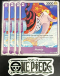 4x One Piece OP07-074 C Monda - English - Regular - Play Set - NM/M