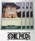 4x One Piece  ST02-004 C Capone"Gang"Bege - Flag Foil - English - Playset - NM/M