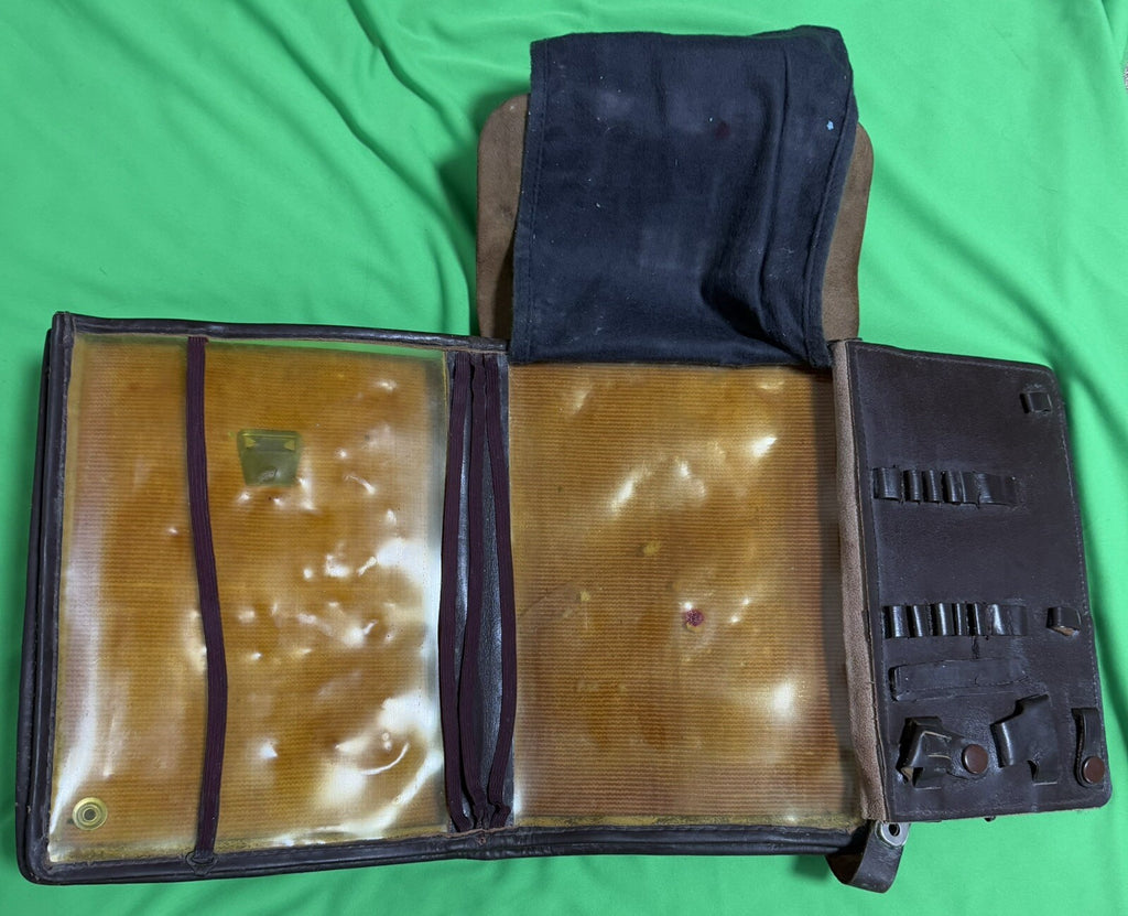 Russian WW2 Brown Leather Map Case - Original