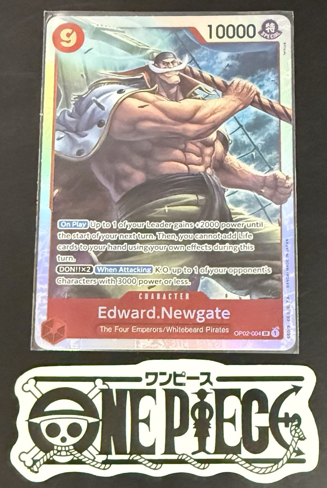 One Piece OP02-004 SR - Edward.Newgate - EN - Foil - Paramount War - TCG - NM/M