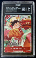 TAG 9 One Piece P-080 P - Monkey.D.Luffy -  Alt Art - JP - Mos Burger Promo