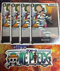 4x One Piece OP03-089 R Brannew - English - Playset - TCG - Foil - NM/M