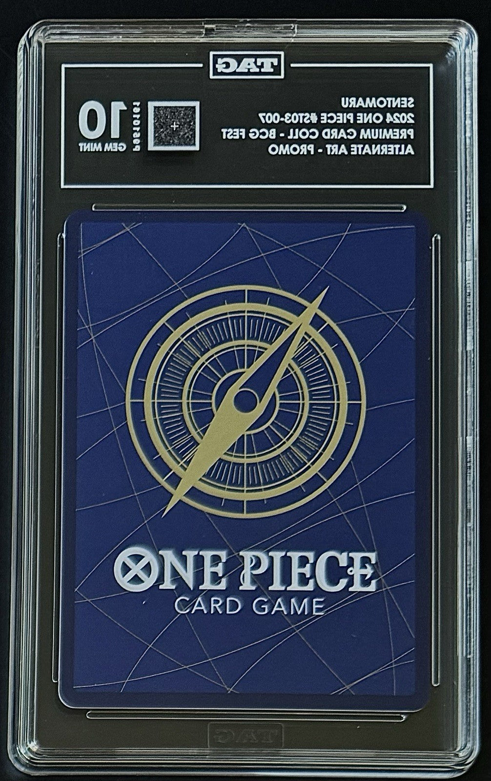 TAG 10 One Piece ST03-007 C Sentomaru - ENG - Foil - 23-24 Collection - Graded