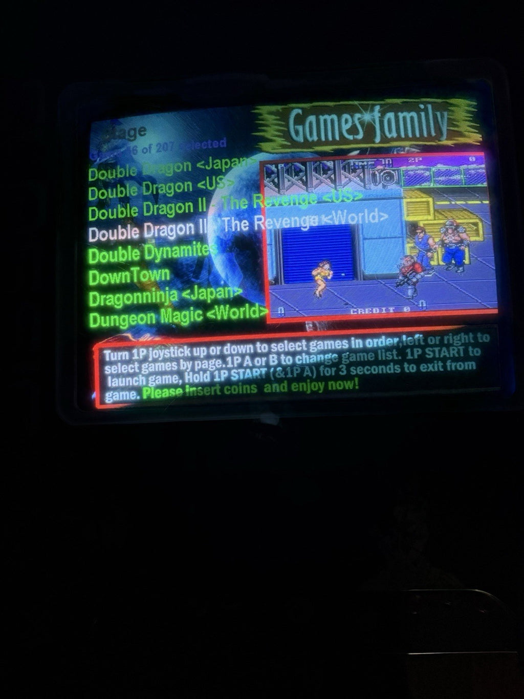 Double Dragon Arcade Cocktail Machine 1200 Games