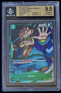 BGS 9.5 One Piece OP01-052 UC* Raizo Full Art Foil  - English - PRB01 - Graded