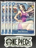 4x One Piece OP13-051 R Boa Hancock - ENG - Foil - Playset - TCG - NM/M