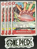 4x One Piece OP05-011 C Bartholomew Kuma - English - Play Set - Regular-TCG-NM/M