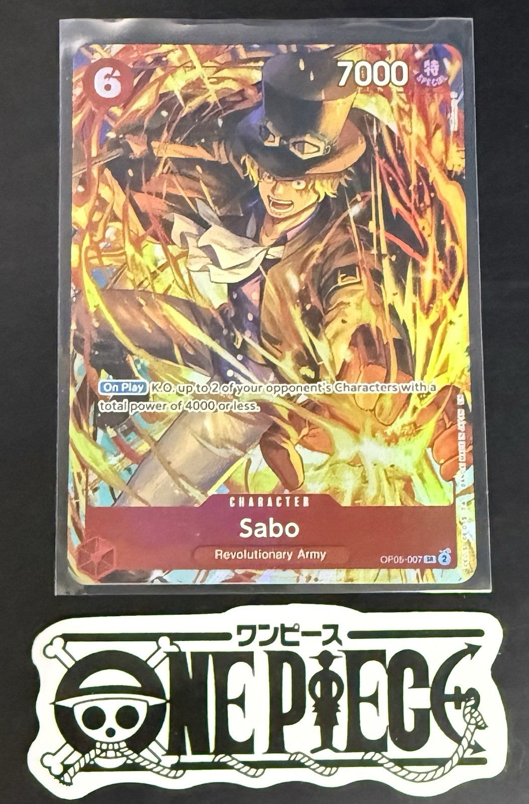 One Piece OP05-007 SR - Sabo - EN - Illustration Box Vol.5 - Foil - TCG - NM/M