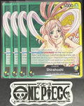4 x One Piece OP11-022 L - Shirahoshi - ENG - Regular - TCG - NM/M