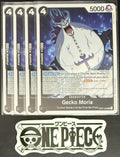 4x One Piece OP07-083 UC  Gecko Moria - English - Regular - Play Set - NM/M