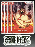 4x One Piece EB02-004 C Don Accino - English - Regular - Play Set - TCG - NM/M
