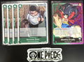 4x One Piece EB02-019 R Roronoa Zoro + Leader - ENG - Foil - Play Set - TCG-NM/M