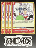 4x One Piece OP04-018 UC Enchanting... - English - Regular - Play Set - TCG-NM/M