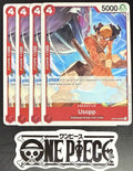 4x One Piece OP04-003 UC Usopp - English - Regular - Play Set - TCG - NM/M