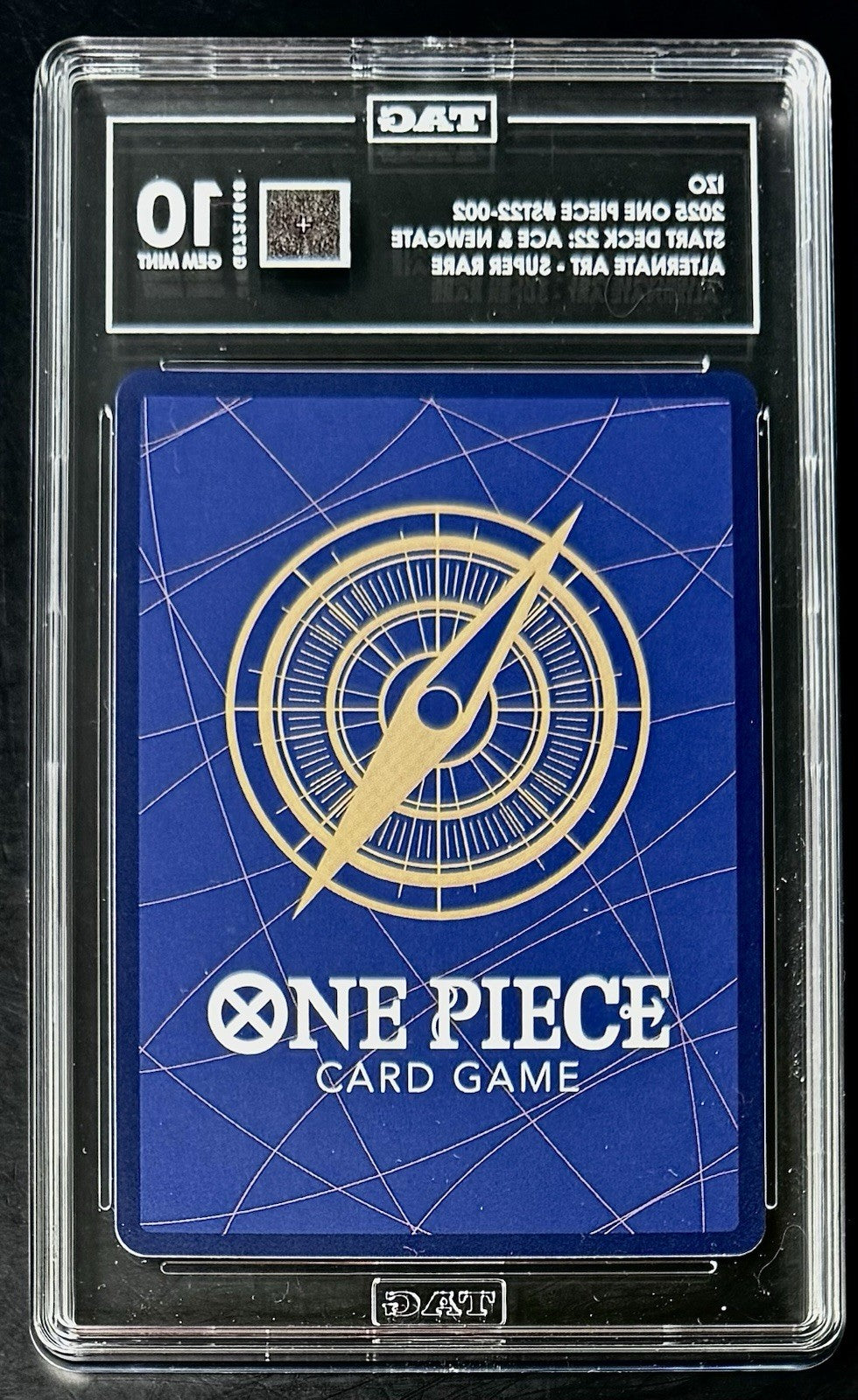 TAG 10 One Piece ST22-002 SR* Izo - Alt Art - EN - Foil - Ace & Newgate - Graded