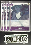 4x One Piece EB02-037 R Franky - English - Foil - Play Set - TCG - Mint