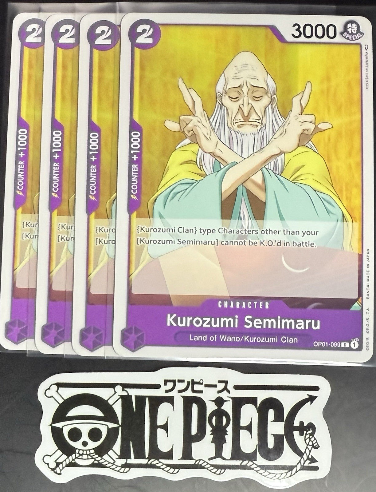 4x One Piece OP01-099 C Kurozumi... - English - Regular - Playset - TCG - NM/M