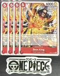 4x One Piece OP06-012 UC Bear.King - English - Regular - Playset - NM/M