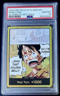 PSA 10 One Piece OP15 Gold Don Card - Monkey.D.Luffy - Alt Art - EN
