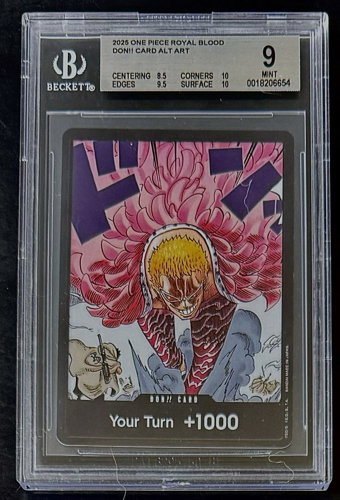 BGS 9 One Piece OP10 Don!! Card Alt Art - English - Royal Blood - Graded