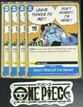 4x One Piece OP14-057 C Don't Worry!! I'm Here! - ENG - Regular - Playset - NM/M