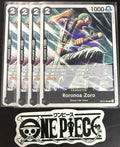 4x One Piece OP15-094 UC - Roronoa Zoro - EN - Regular - Play Set - TCG - NM/M