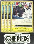 4x One Piece ST29-017 C lai Death Lion Song - ENG - Regular - Playset - TCG-NM/M
