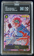 TAG 10 One Piece OP11-119 SEC* Koby - Alt Art - EN - Foil - Graded