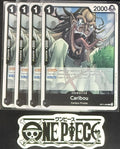 4 x One Piece OP11-083 R Caribou - ENG - Foil - Playset - TCG - NM/M
