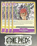 4x One Piece OP05-078 UC Punk Rotten - English - Regular - Play Set - TCG - NM/M