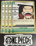 4x One Piece OP14-036 C - Strive to Surpass me, - EN - Regular - Play Set - NM/M
