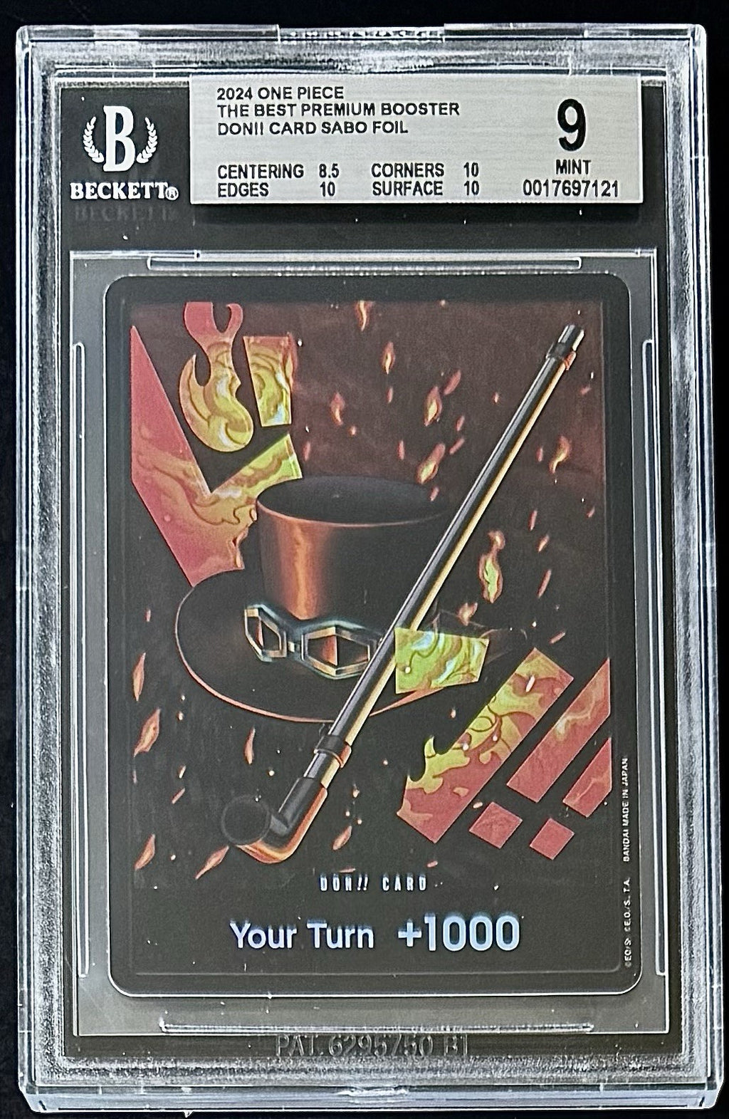 BGS 9 One Piece PRB01 Don!! Card Sabo - English - The Best - Graded