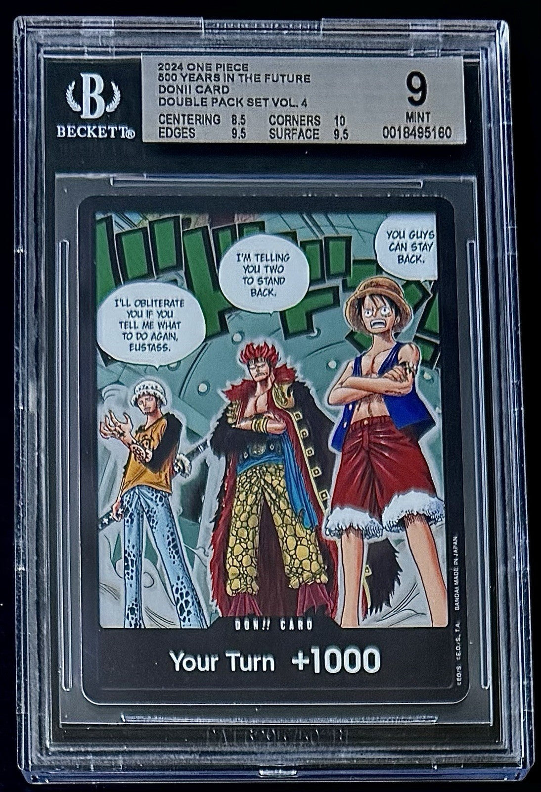 BGS 9 One Piece OP07 Don!! Card Alt Art - English - DP04 - Graded