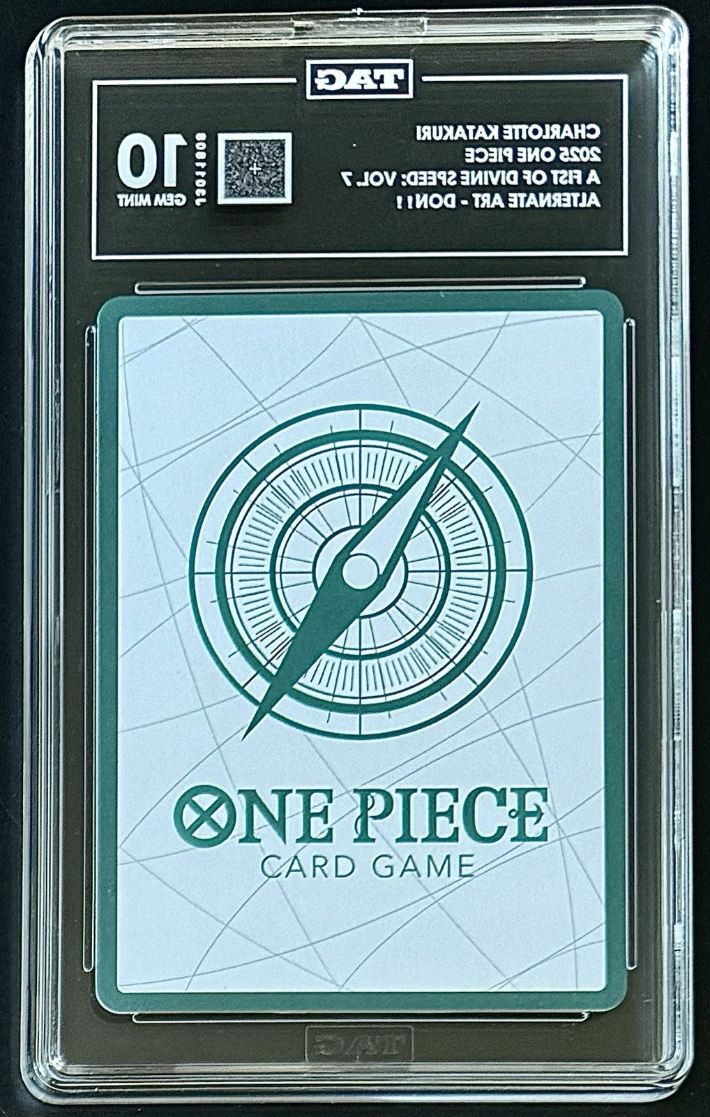 TAG 10 One Piece Don Card - Katakuri - Alt Art - ENG - Foil - DP-07 - Graded