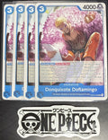 4x One Piece OP07-048 UC Donquixote Pirates- English - Regular - Play Set - NM/M