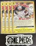 4x One Piece EB04-060 C - Gum-Gum Hawk Gatling - EN - Regular - Play Set - NM/M