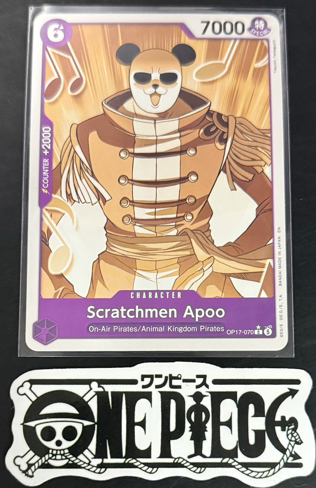 One Piece OP17-070 C* - Scratchmen Apoo - EN - Regular - Play Set - TCG - NM/M