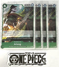 4x One Piece OP06-023 R Arlong - Flag Foil - English - TCG - Playset - NM/M