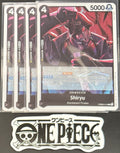4 x One Piece PRB02-015 R Shiryu - English - Foil - Playset - NM/M