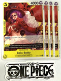 4x One Piece OP09-112 C Belo Betty - English - Playset - Regular - TCG - NM/M