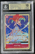 BGS 10 One Piece OP05-019 R Fire Fist - English - Best Selection Vol.2 - Graded
