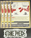 4x One Piece OP08-096 C People's Dreams - ENG - Regular - Play Set - TCG - NM/M