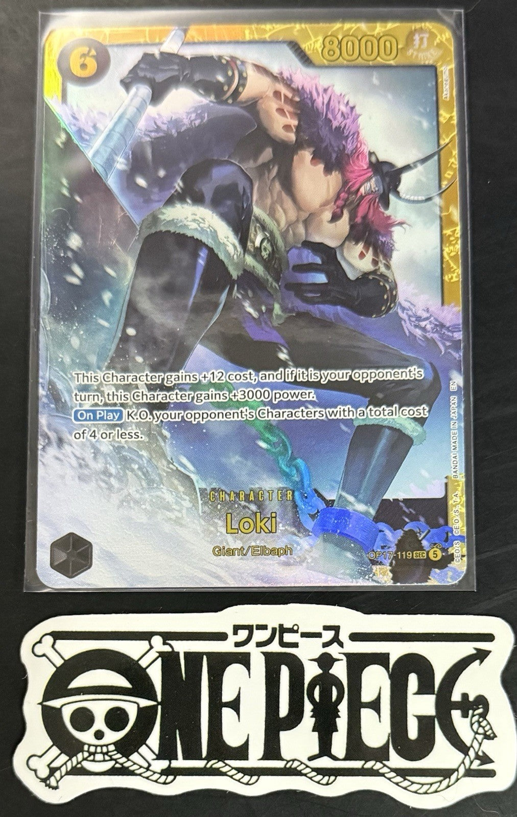 One Piece OP17-119 SEC - Loki - EN - Foil - TCG - NM/M
