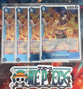 4x One Piece OP08-052 R Portagas.D.Ace - English - Playset -  Foil - TCG - NM/M