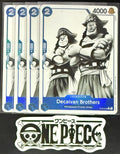 4x One Piece ST22-008 C* Decalvan Brothers AA- ENG - Foil - Playset - TCG - NM/M